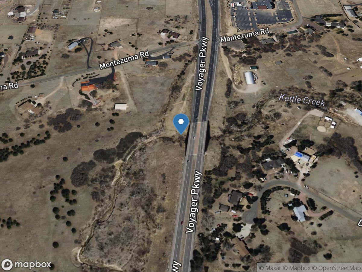 Kettle Creek above USAF Academy, CO location