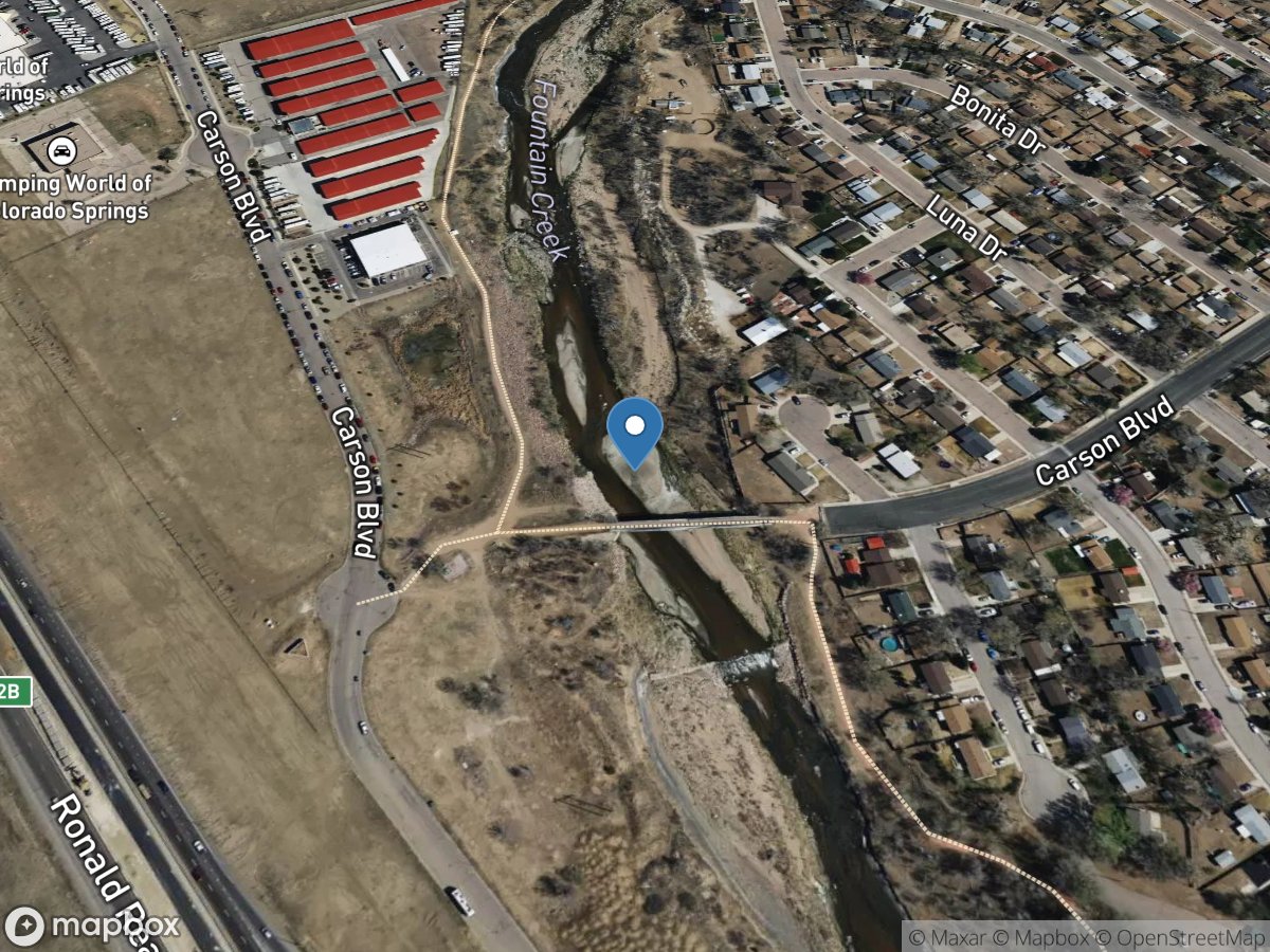 Fountain Creek at Security, CO location