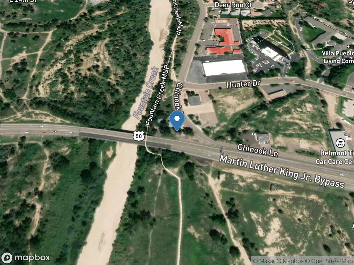 Fountain Creek at Pueblo, Co. location