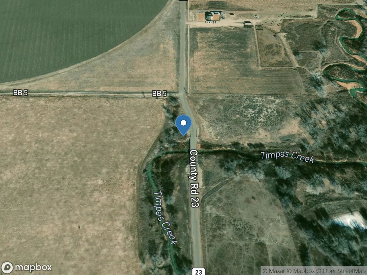 Timpas Creek at Mouth near Swink, Co. location