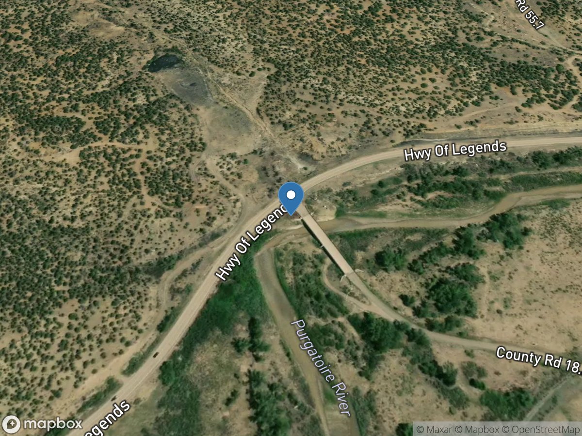 Purgatoire River at Madrid, Co. location