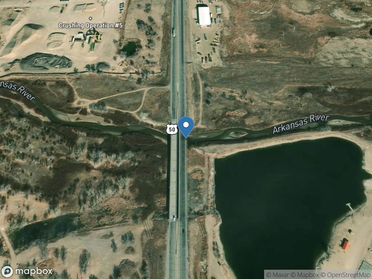 Arkansas River at Lamar, CO location