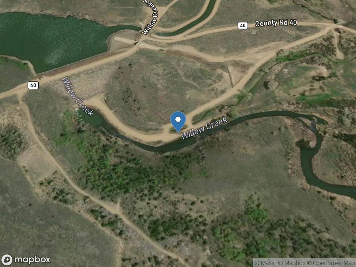 Willow Creek below Willow Creek Reservoir, Co. location