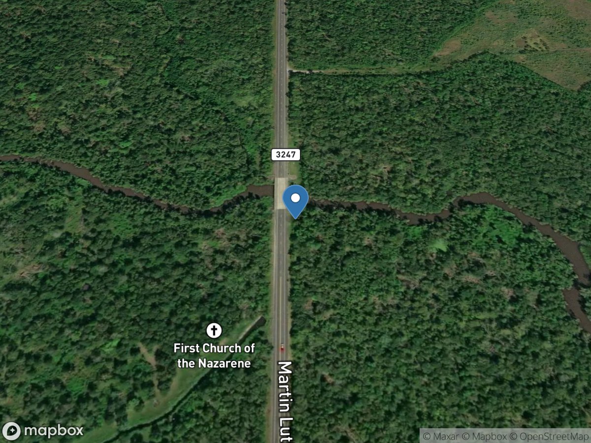 Adams Bayou at FM 3247 near Orange, TX location