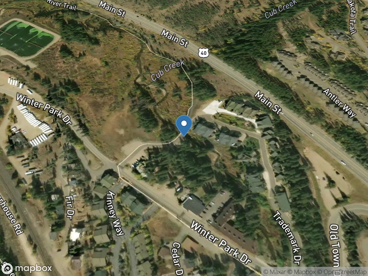 Fraser River below Buck Creek at Winter Park, CO location