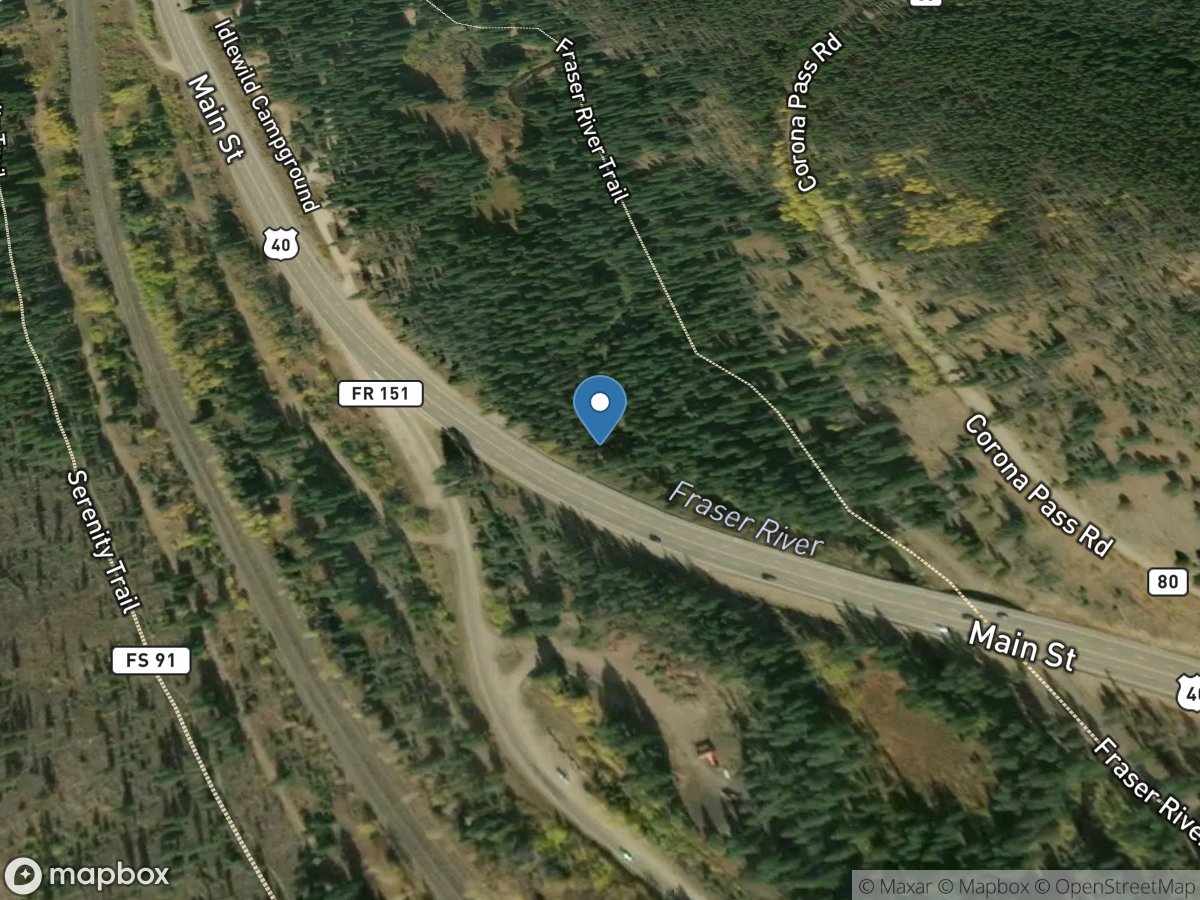 Fraser River at Winter Park, Co. location