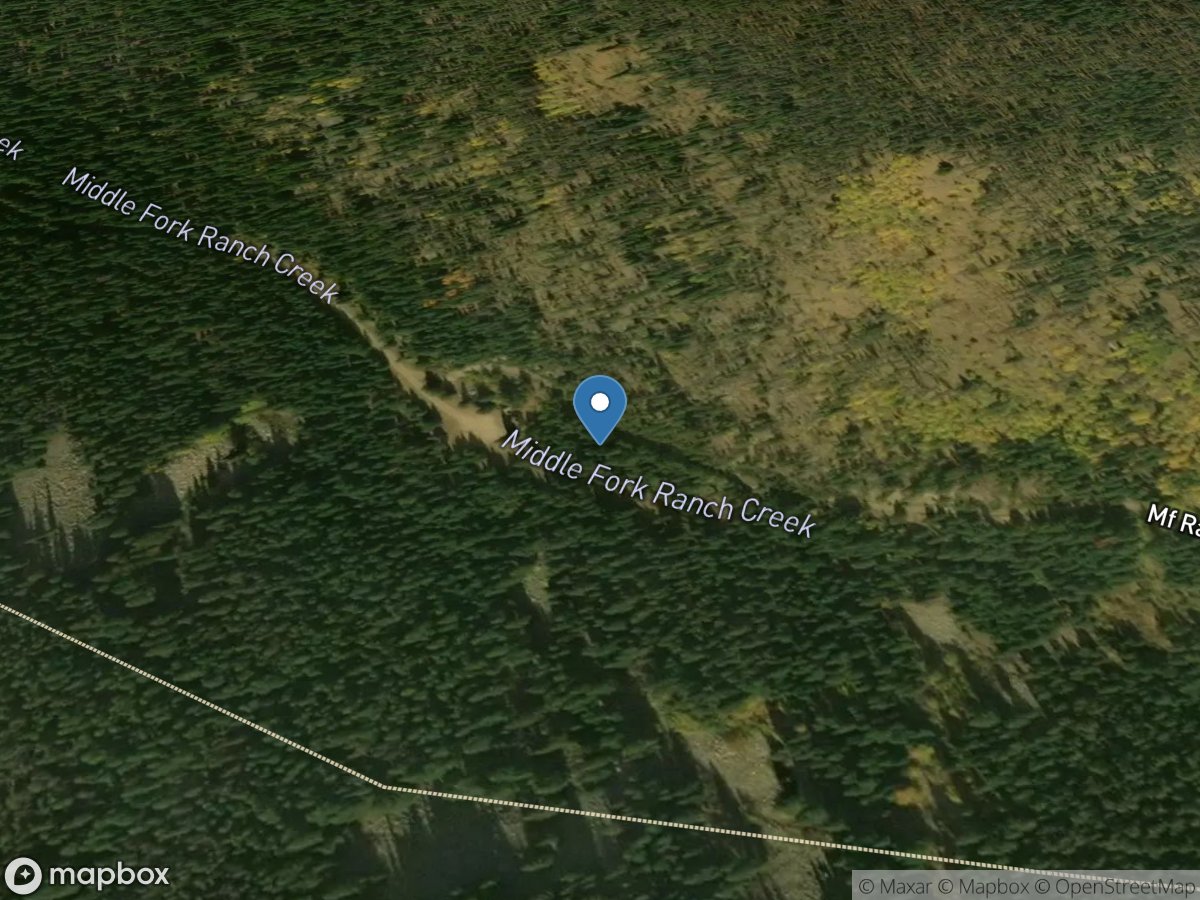 Middle Fork Ranch Creek above Diversion near Fraser CO location