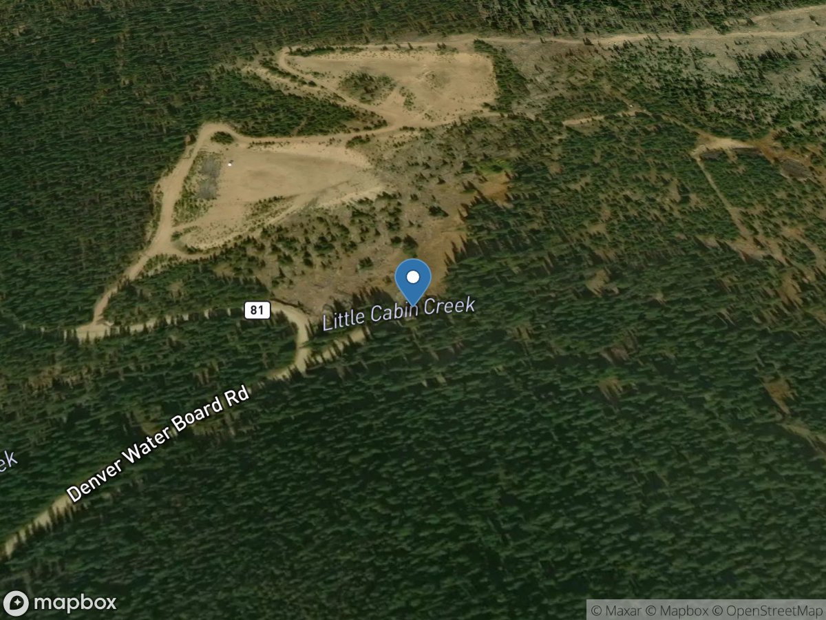 Little Cabin Creek near Tabernash, CO location