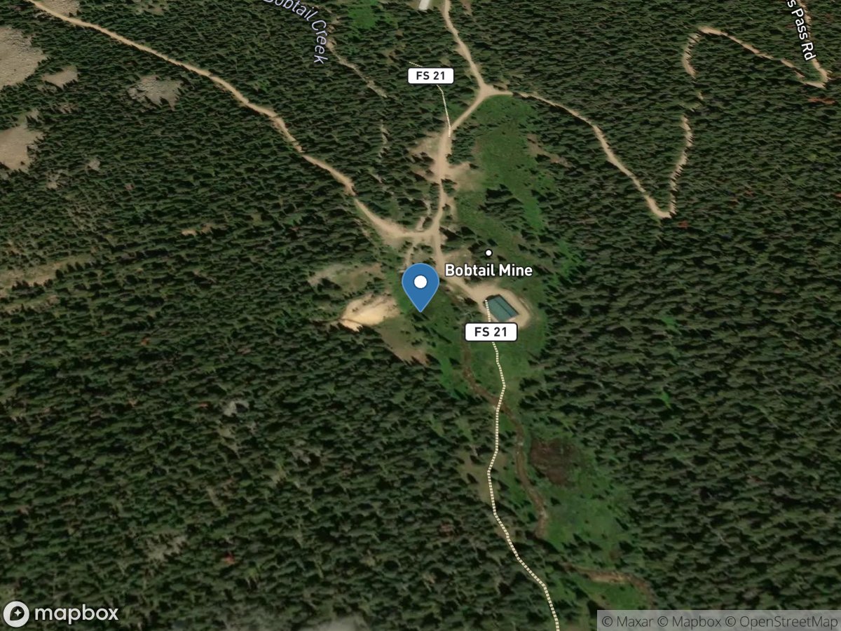 Bobtail Creek near Jones Pass, CO location