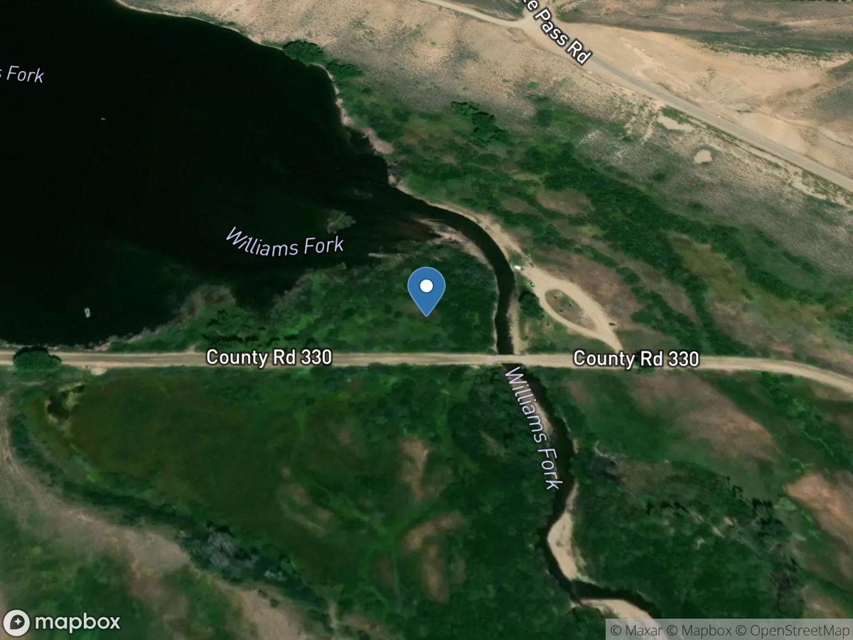 Williams Fork near Parshall, CO location