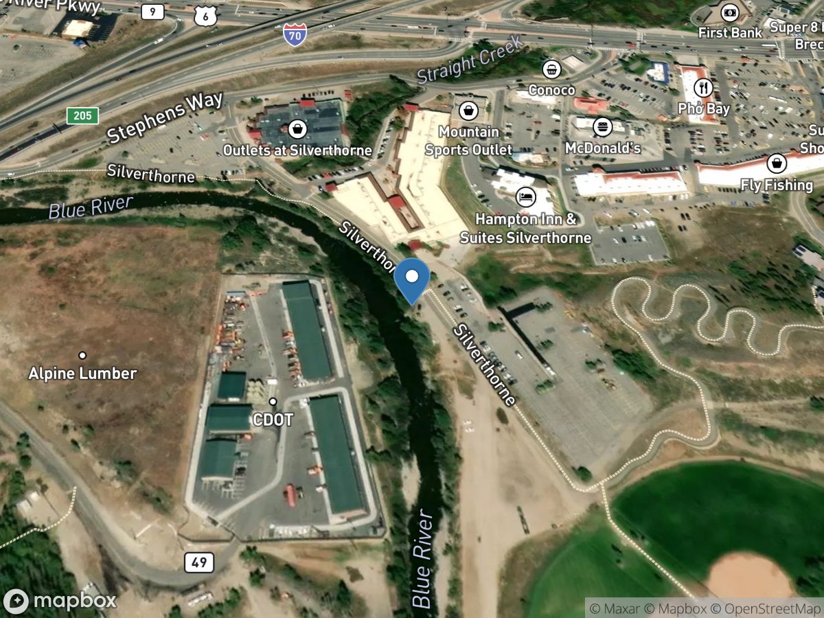 Blue River below Dillon, Co. location