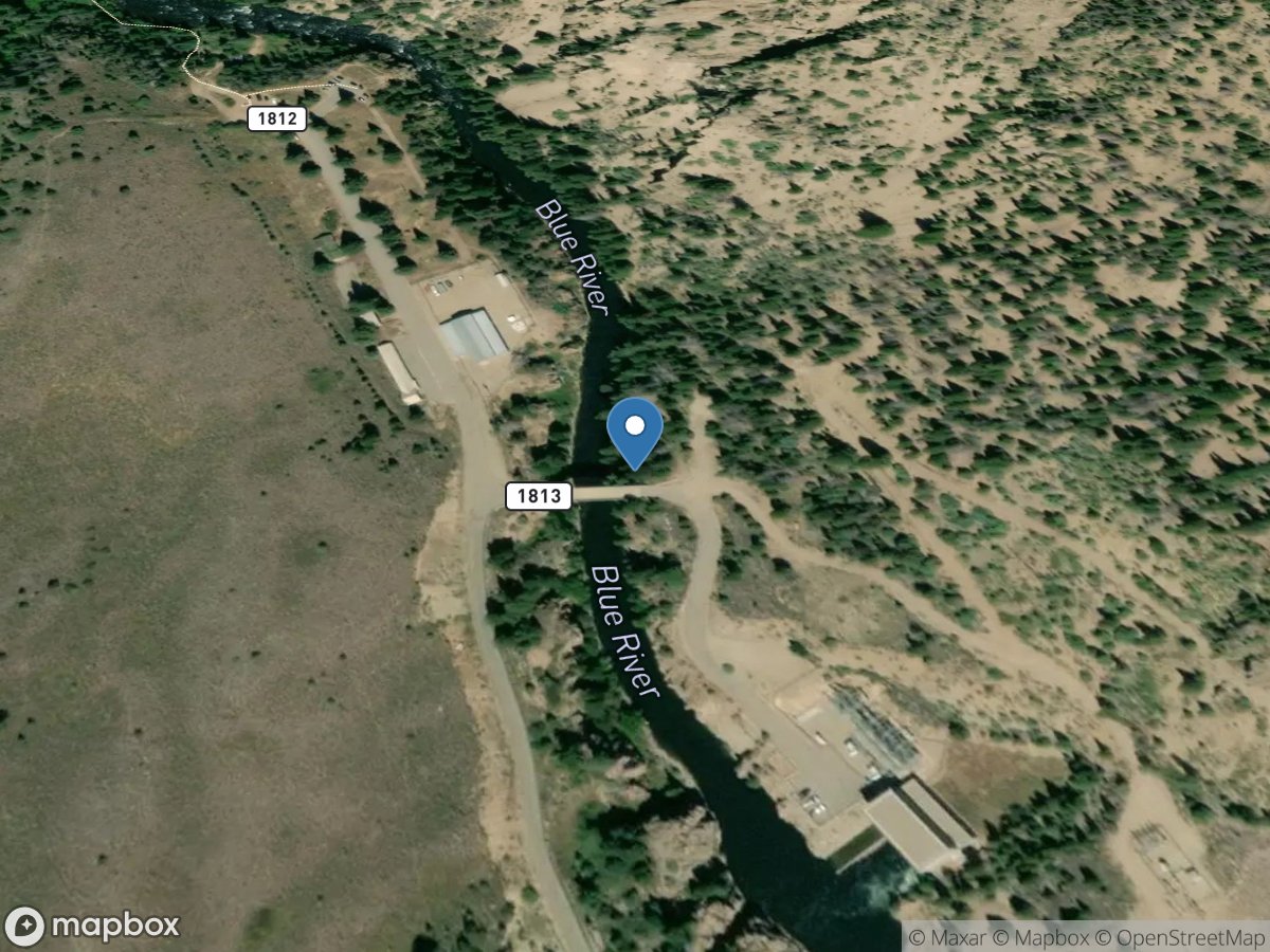 Blue River below Green Mountain Reservoir, CO location