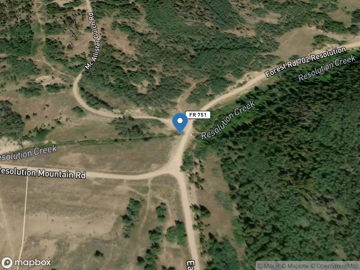 Resolution Creek at Camp Hale near Red Cliff, CO location