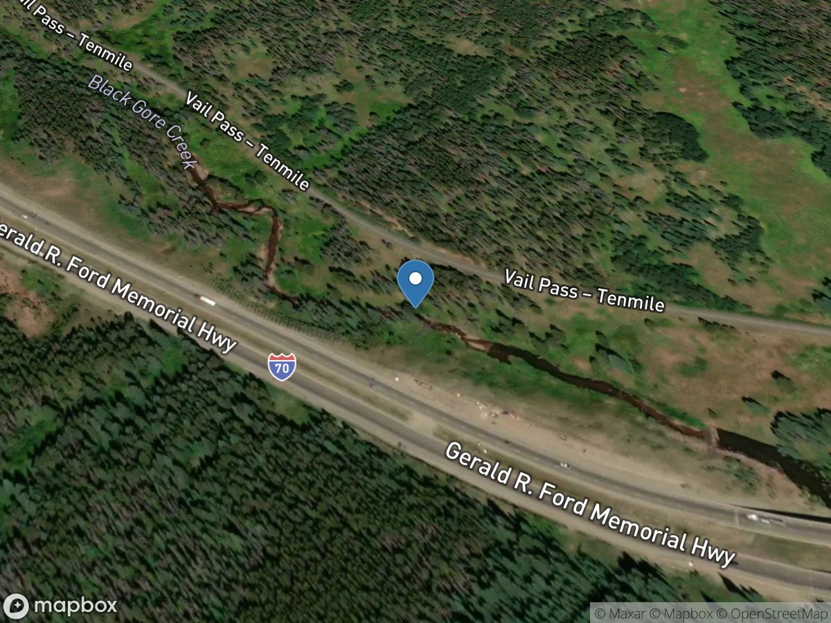 Black Gore Creek near Minturn, Co. location