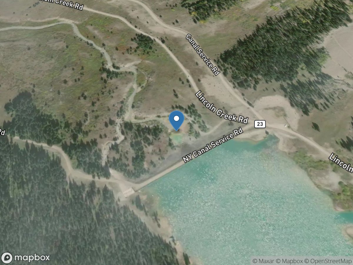 Lincoln Creek below Grizzly Reservoir near Aspen, CO location