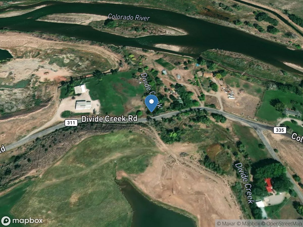 Divide Creek near Silt, CO location