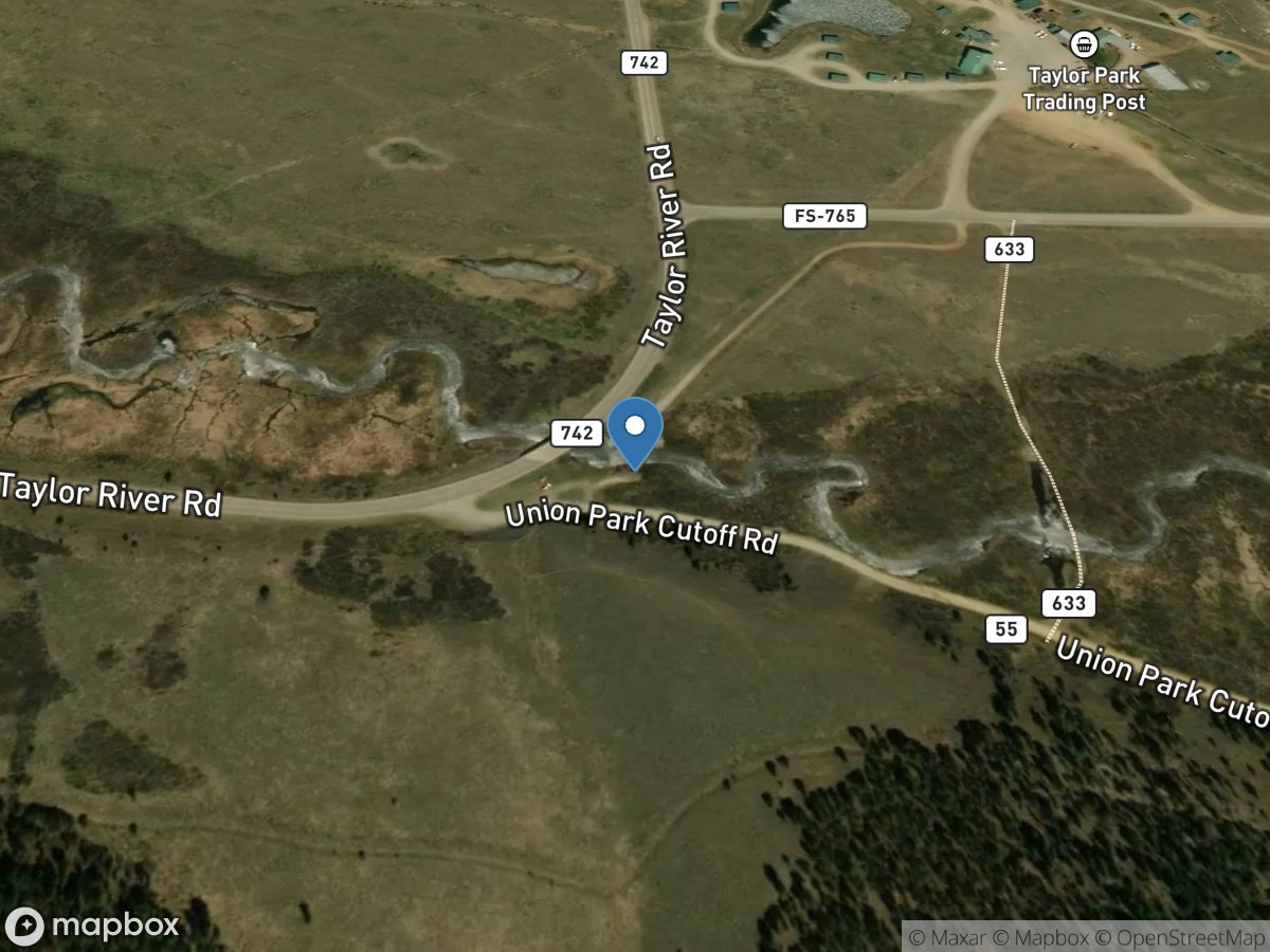 Willow Creek above Taylor Park Reservoir, Co. location