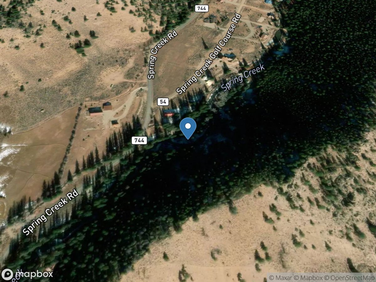 Spring Creek above Mouth near Almont, CO location