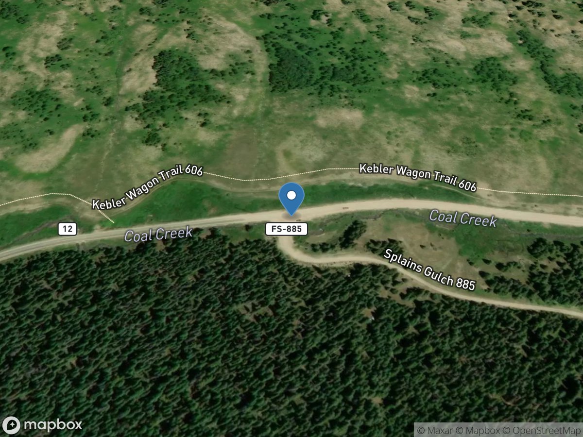 Coal Creek above Elk Creek near Crested Butte, CO location