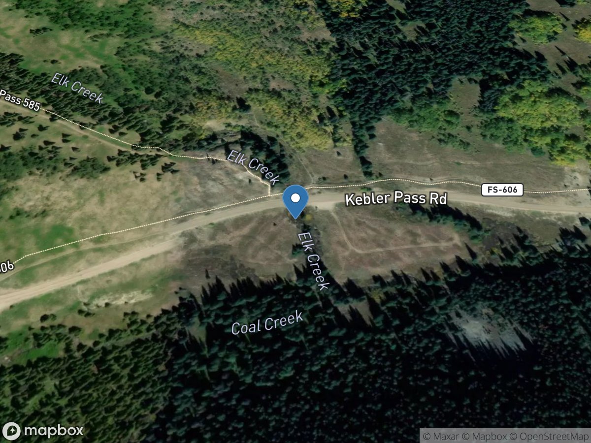 Elk Creek at Coal Creek above Crested Butte, CO location