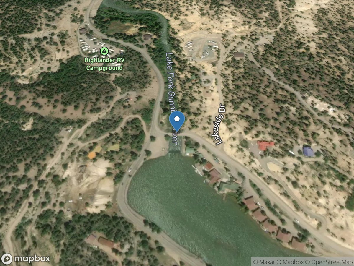 Lake Fork below Lake San Cristobal near Lake City, CO location