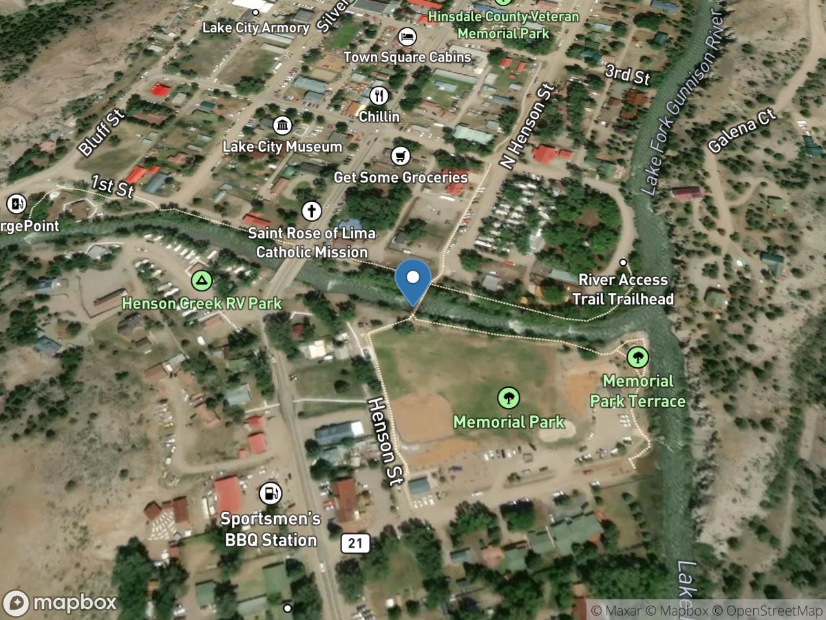 Henson Creek at Lake City, CO location