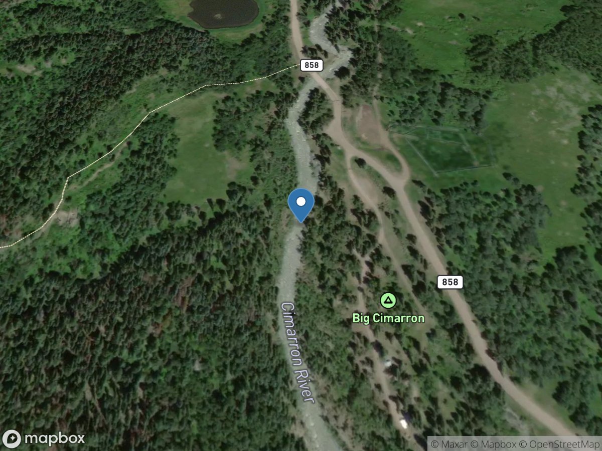 Cimarron River near Cimarron, CO location