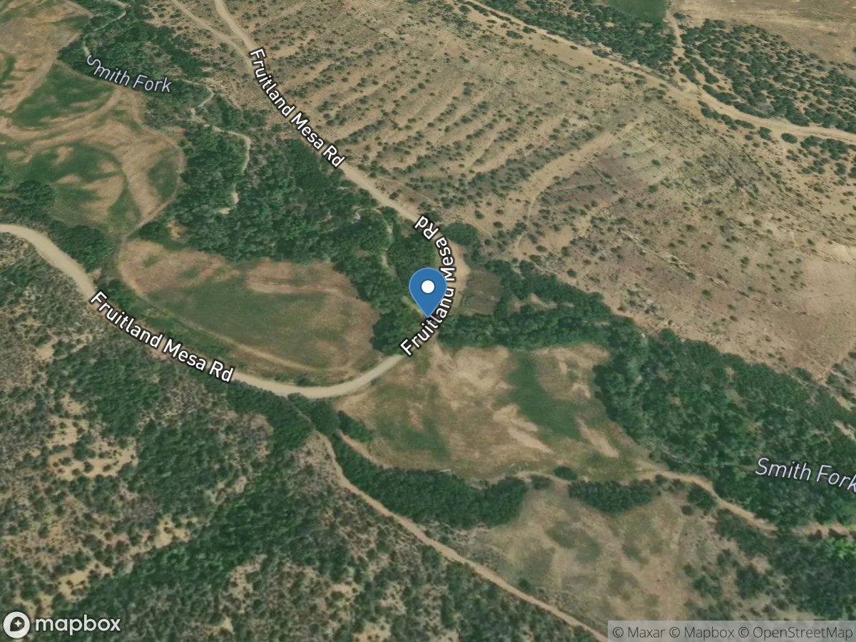 Smith Fork near Lazear, CO location