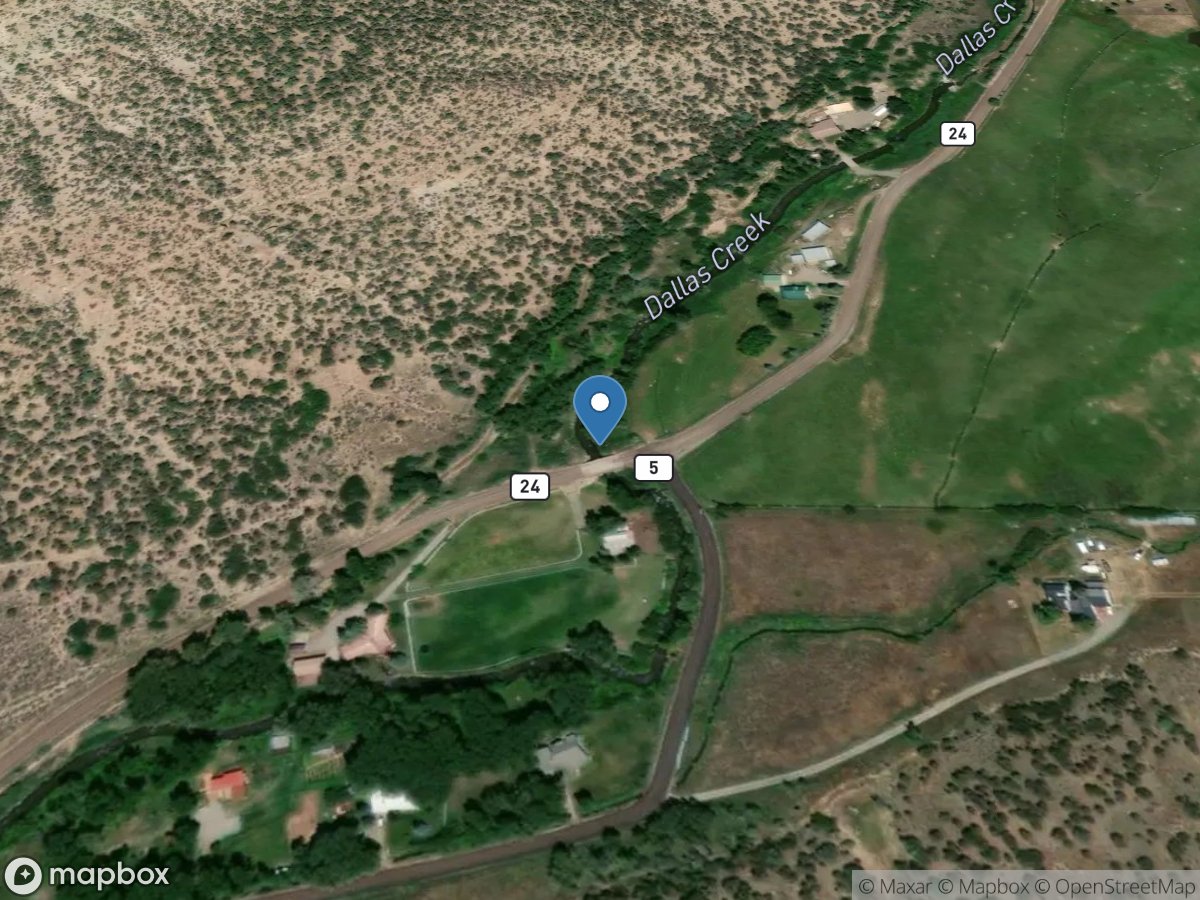 Dallas Creek near Ridgway, CO location