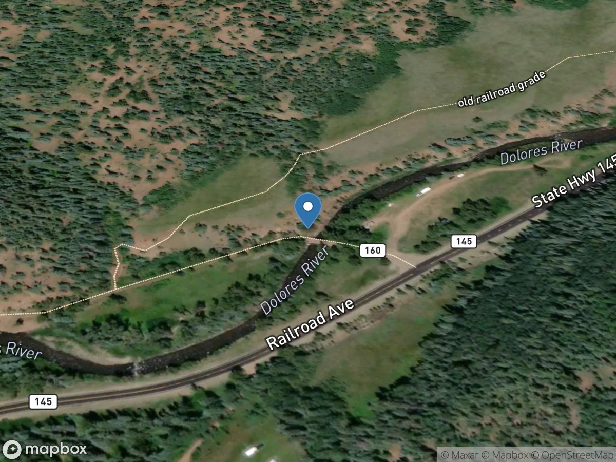 Dolores River below Rico, Co. location