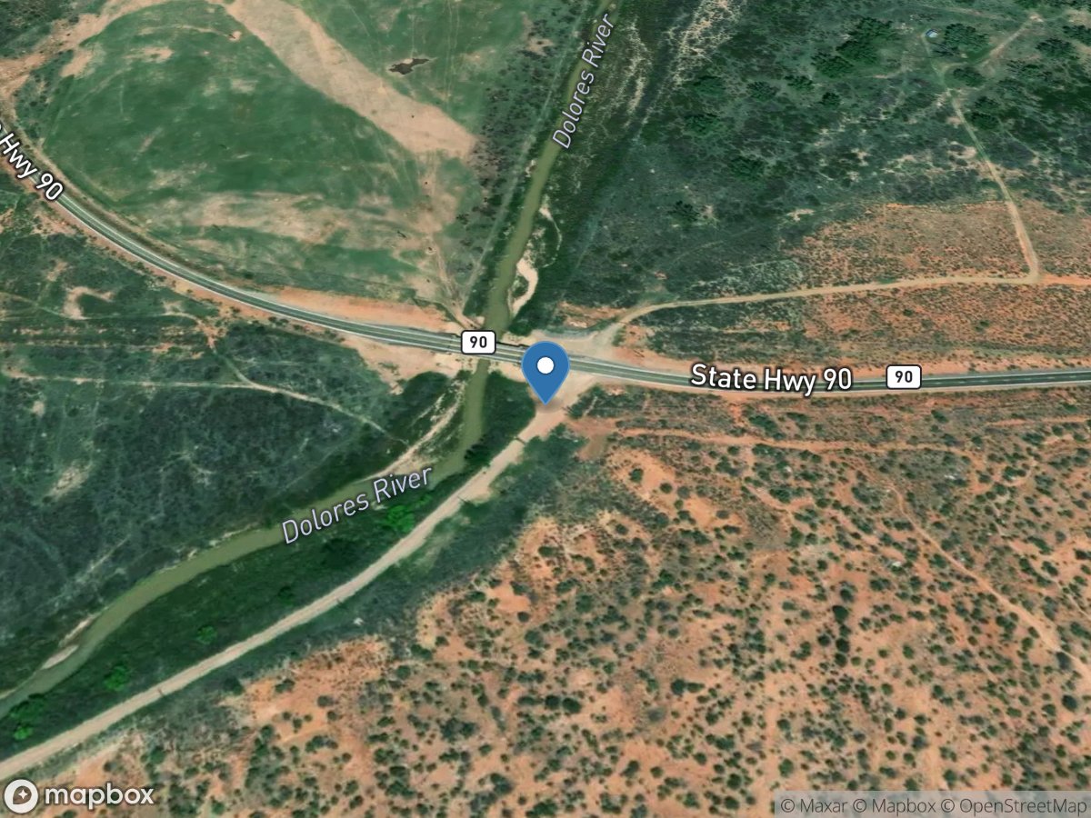 Dolores River at Bedrock, CO location