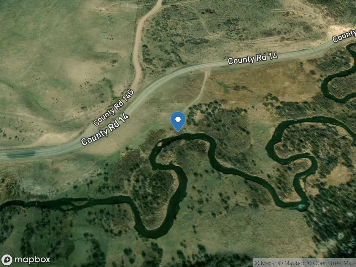 Yampa River above Stagecoach Reservoir, CO location