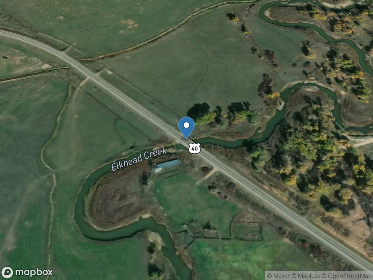 Elkhead Creek near Craig, CO location