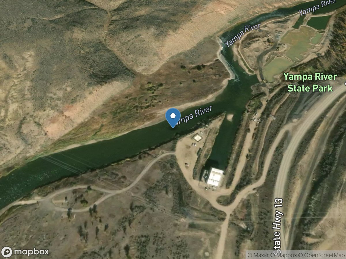 Yampa River below Craig, Co. location