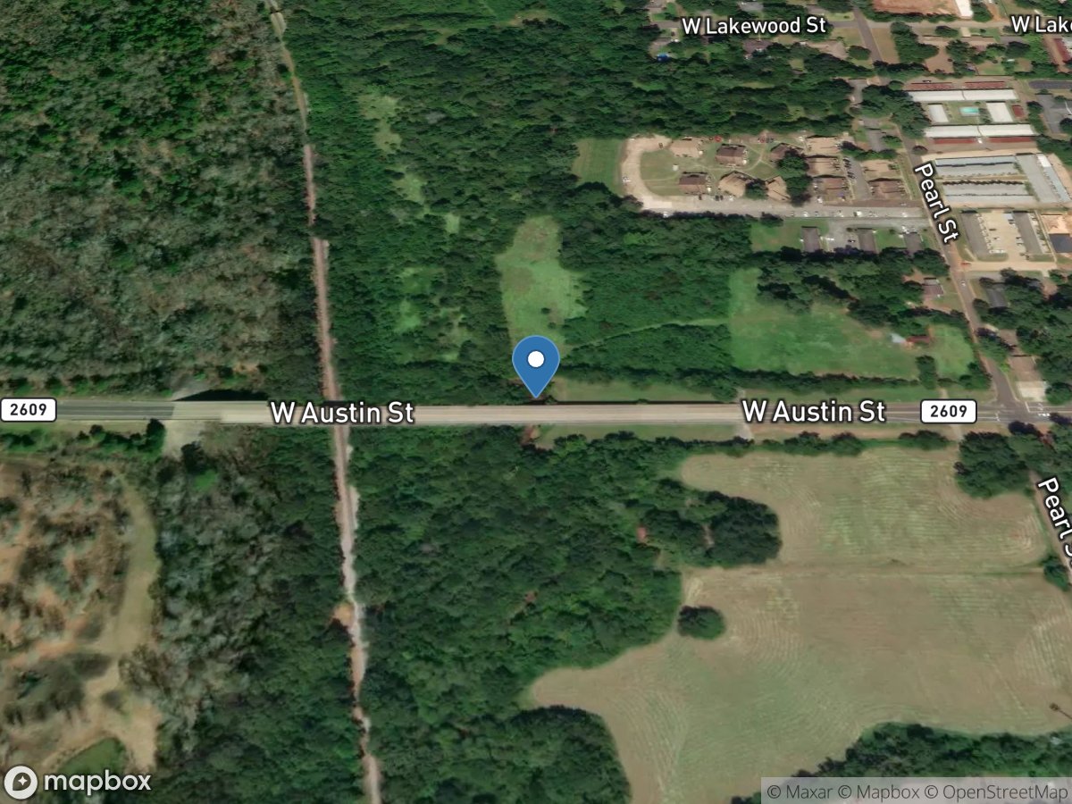 Banita Creek at West Austin St, Nacogdoches, TX location