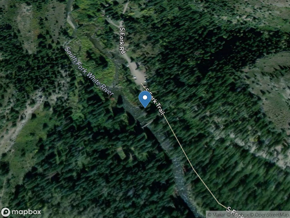 South Fork White River near Budges Resort, Co. location