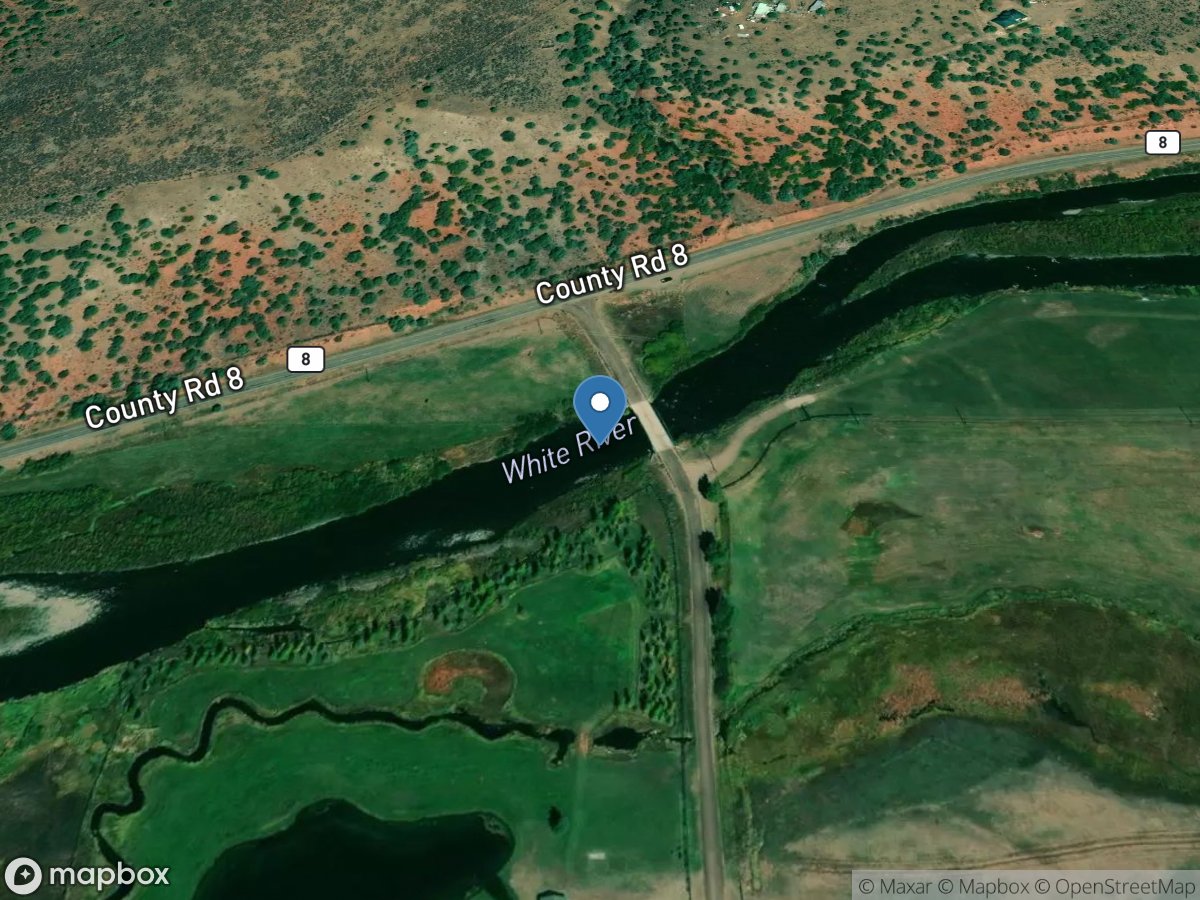 White River below North Elk Creek near Buford, CO location