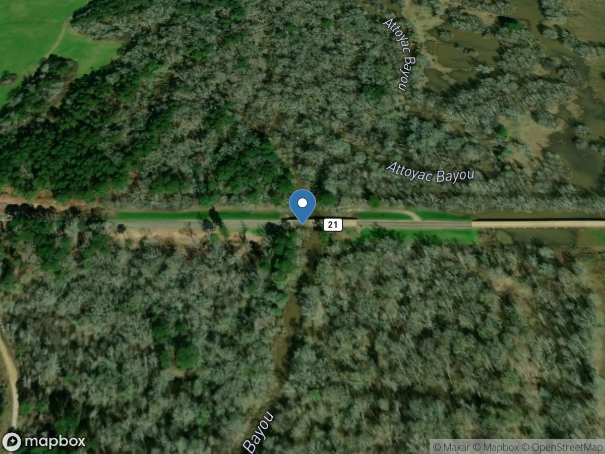 Attoyac Bayou near Chireno, TX location