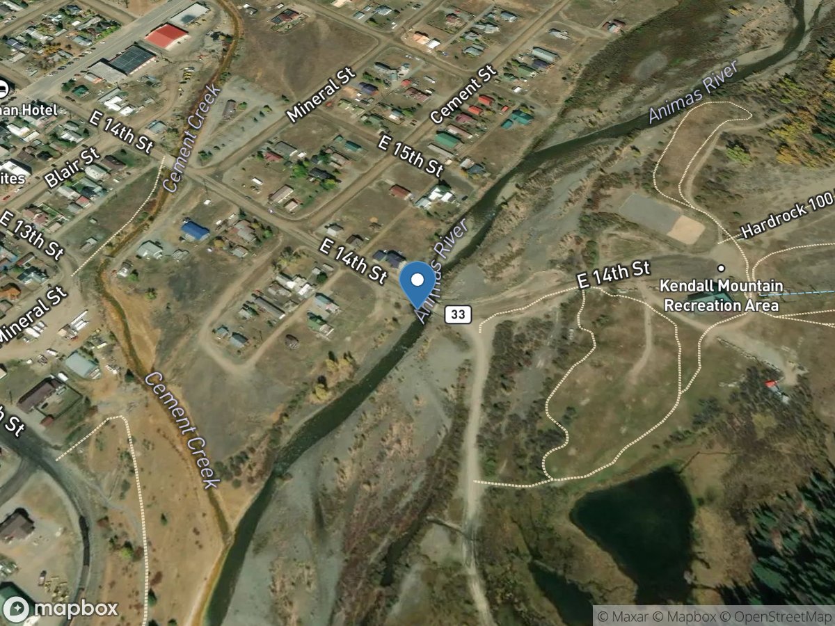 Animas River at Silverton, Co. location