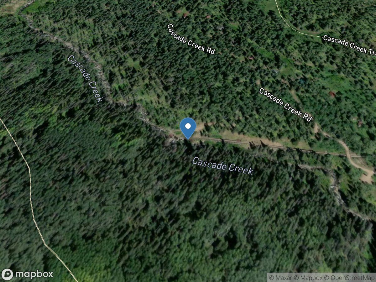 Cascade Creek Flume near Rockwood, CO location