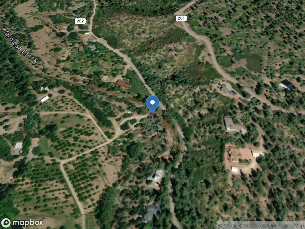 Hermosa Creek near Hermosa, Co. location