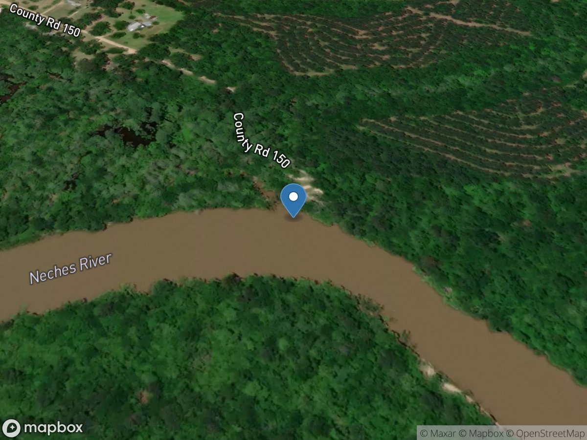 Neches Rv near Town Bluff, TX location