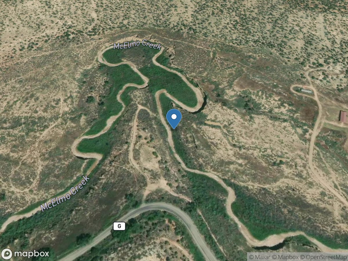 McElmo Creek above Trail Canyon near Cortez, CO location