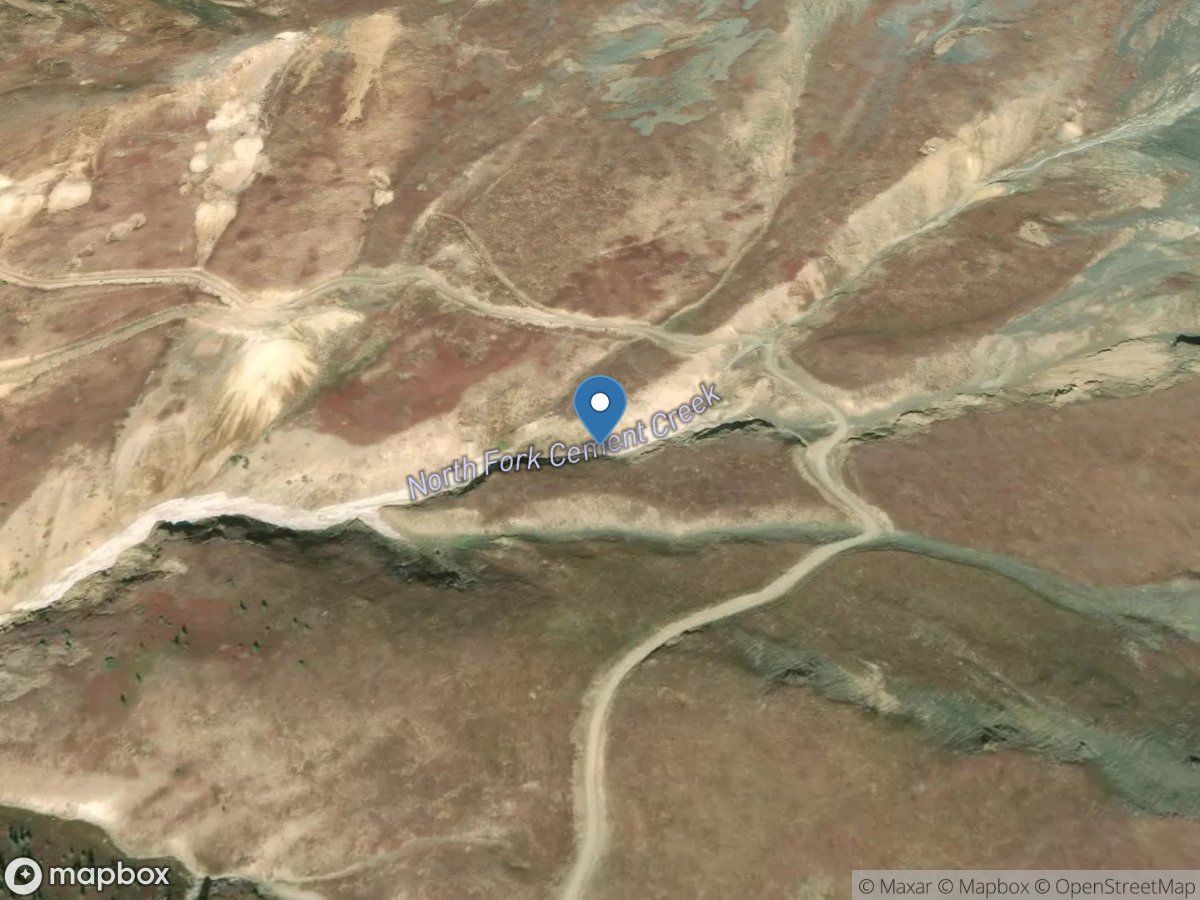 North Fork Cement Creek below Bonita Basin RD, NF-11 location