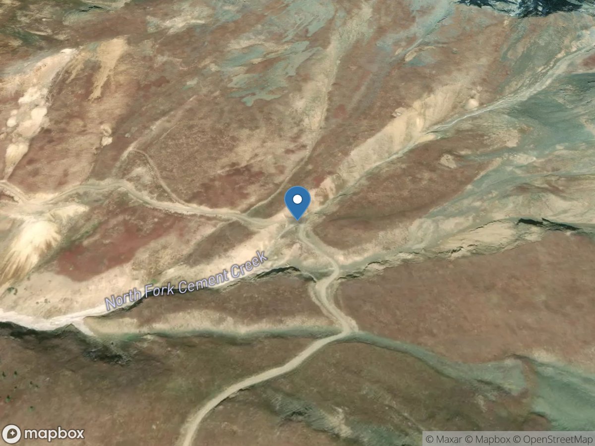 North Fork Cement Creek at Bonita Basin RD, NF-12 location