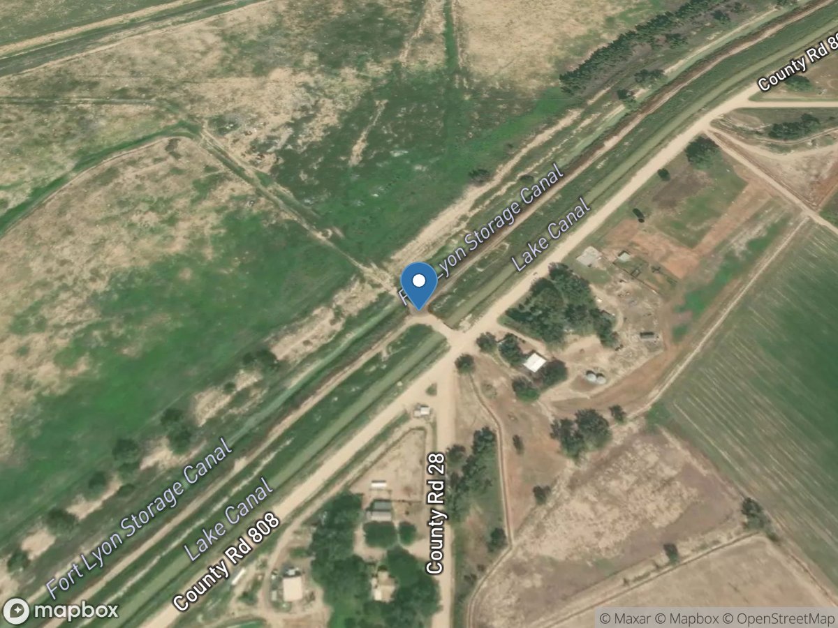 Fort Lyon Storage Canal near Cheraw, CO location