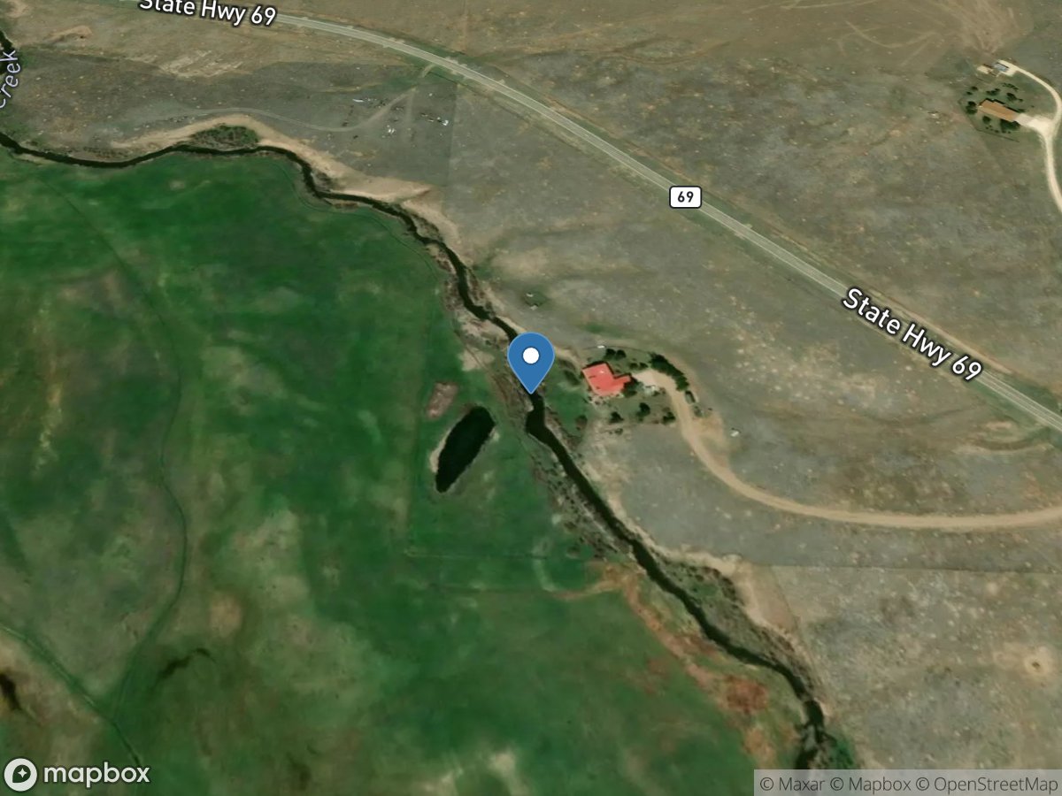 Grape Creek at Highway 69 near Westcliffe, CO location