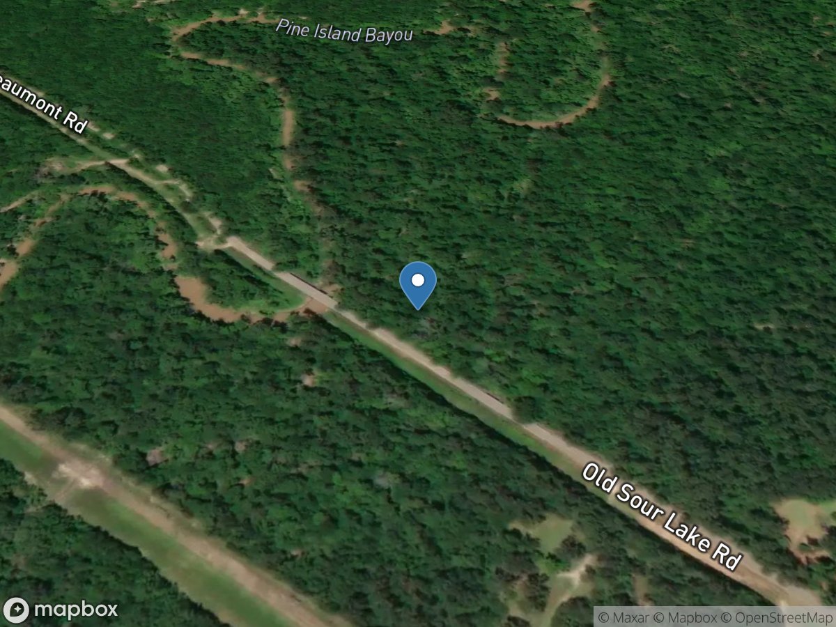 Pine Island Bayou near Sour Lake, TX location