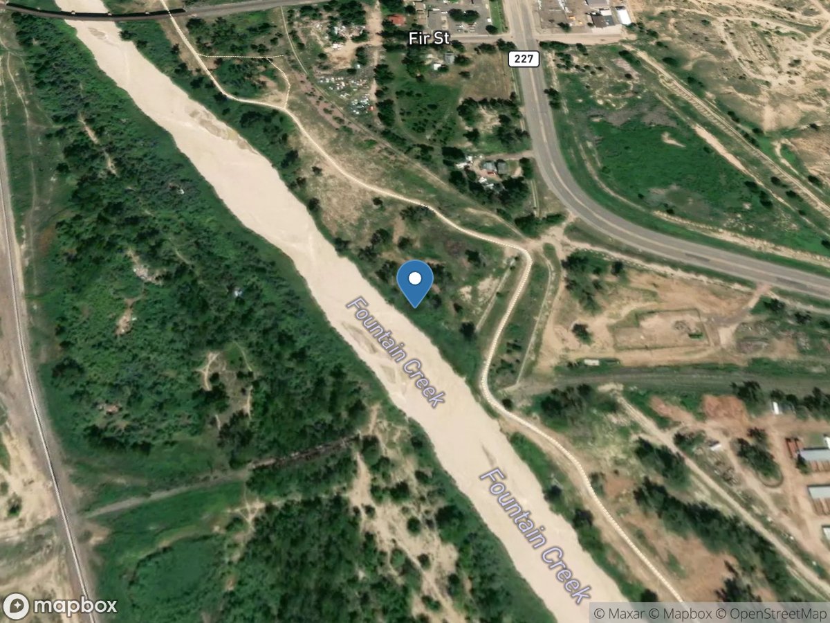 Fountain Crk near South Joplin and South Portland, Pueblo CO location