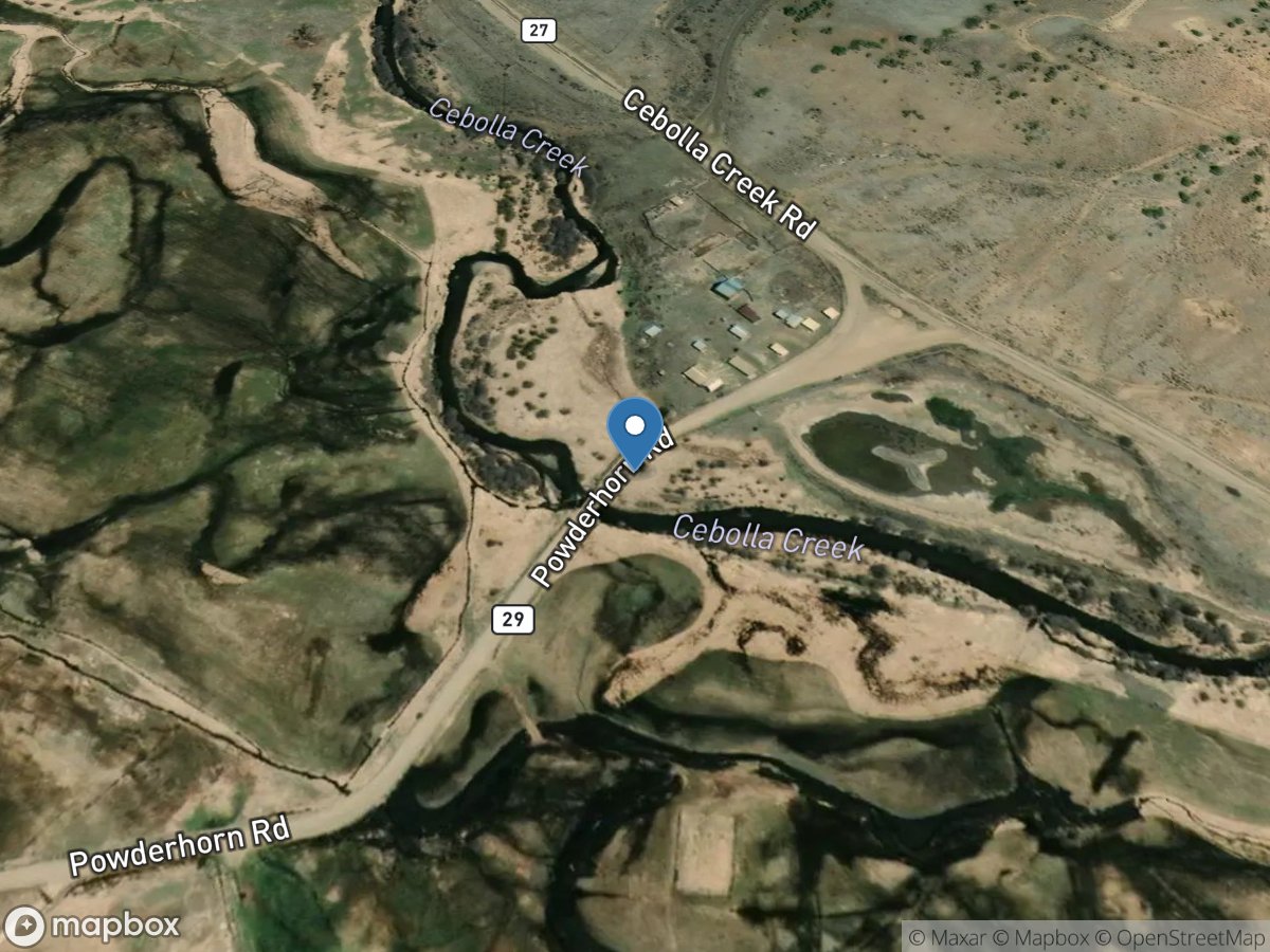 Cebolla Creek at Powderhorn, CO location